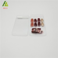 Clear transparent false nail packaging tray