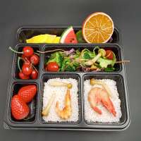 pp plastic disposable microwave  bento box 4 5 6 compartment food containers frozen lunch box