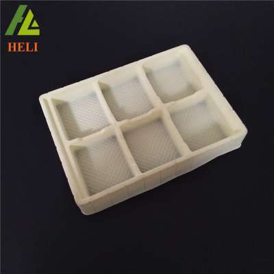 pvc thermoformed plastic flocking clamshell blister packaging tray