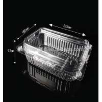 Foldable disposable transparent plastic food containers HTD2718(92)