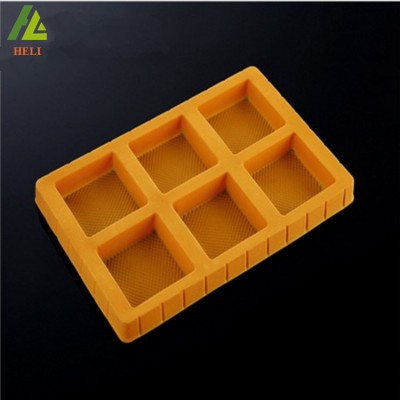 plastic ps pvc flocking tray for cosmetic