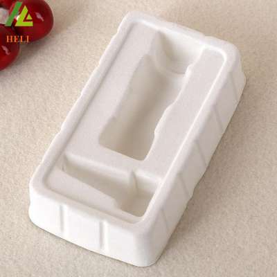 White color plastic PS material flocking tray for bottle