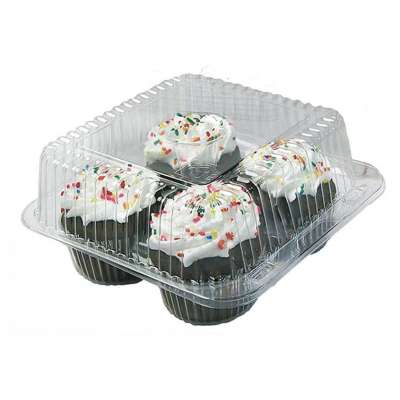 Clear Plastic Cupcake Muffin Containers